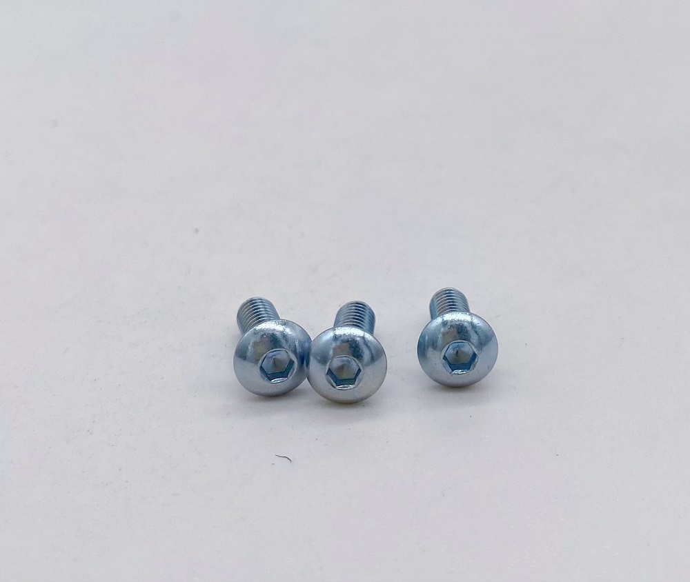 Company's quality inspector conducts a sampling quality check on iso7380 Hex Socket Round Head Screws.