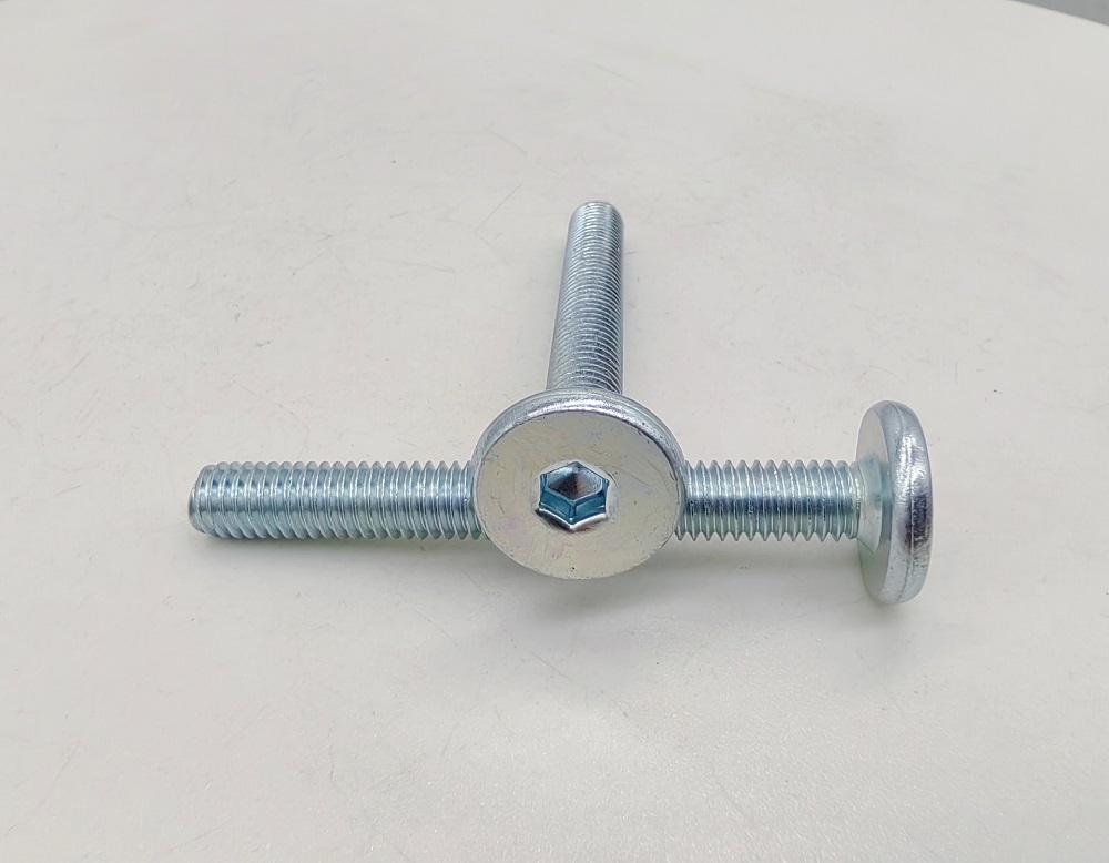 Where are flat head hexagon screws usually used?